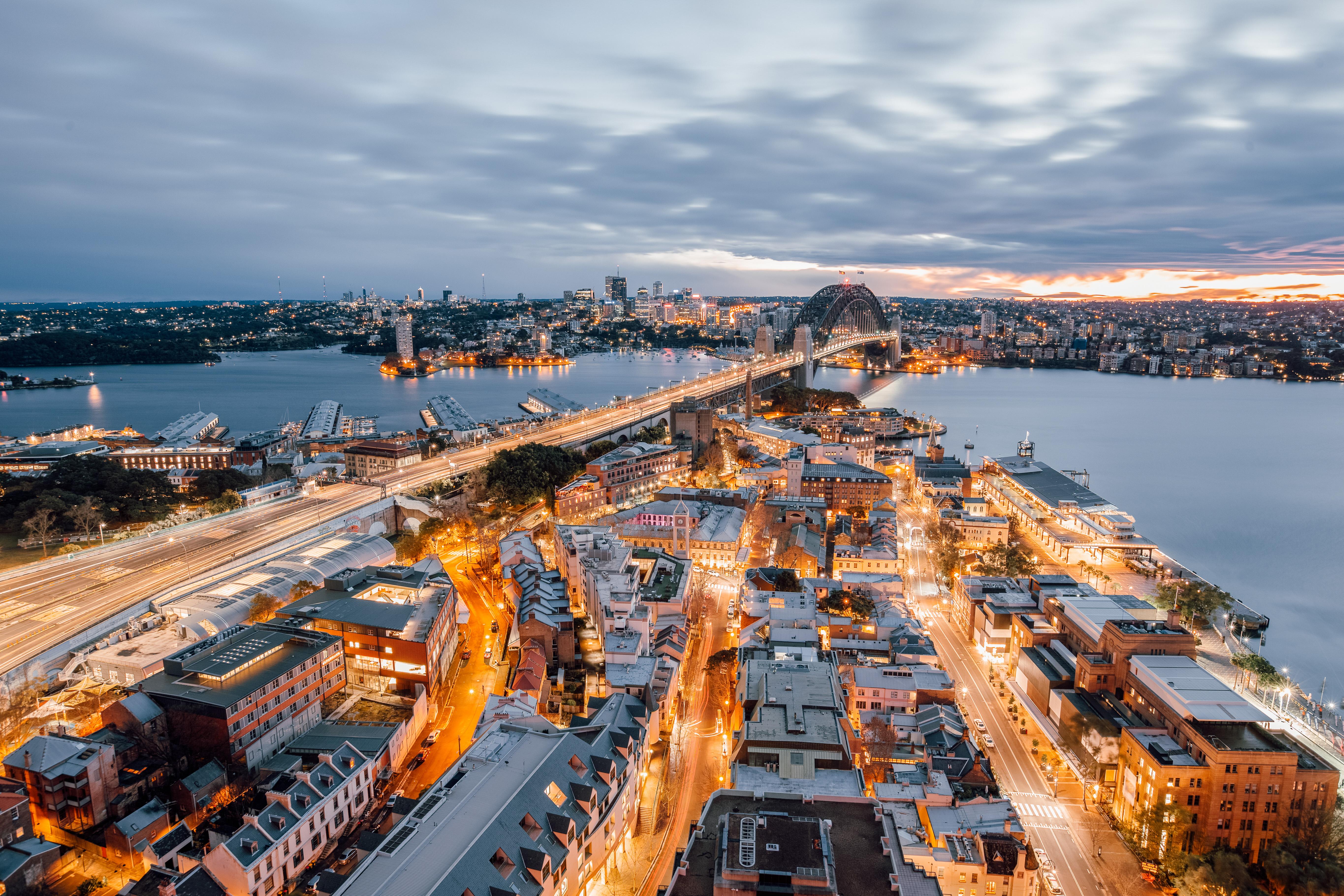 Shangri-La Σίδνεϊ Εξωτερικό φωτογραφία Aerial view of Perth